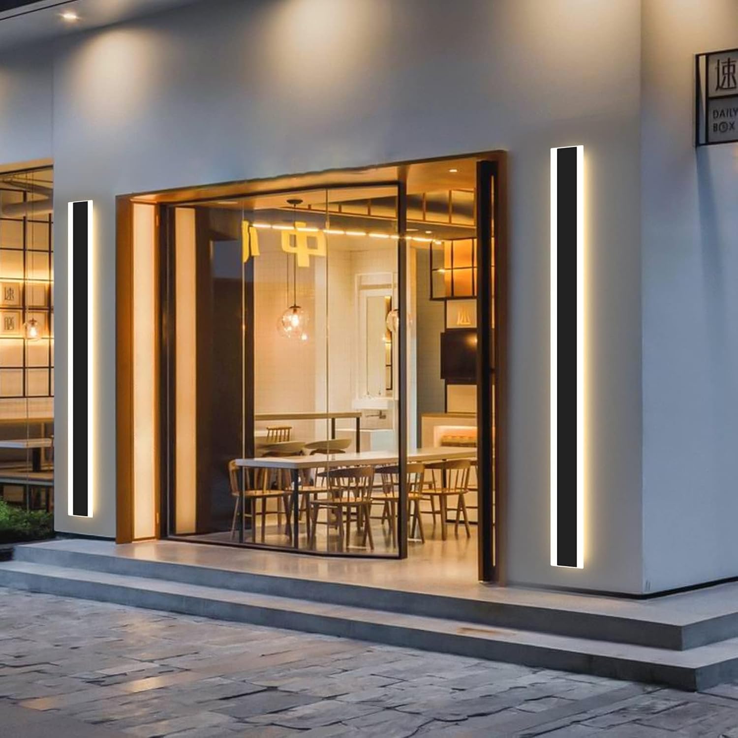 Mikeru 80CM LED Outdoor Modern Strip Wall Light, 3000k/4500k/6000k, 31W, IP65