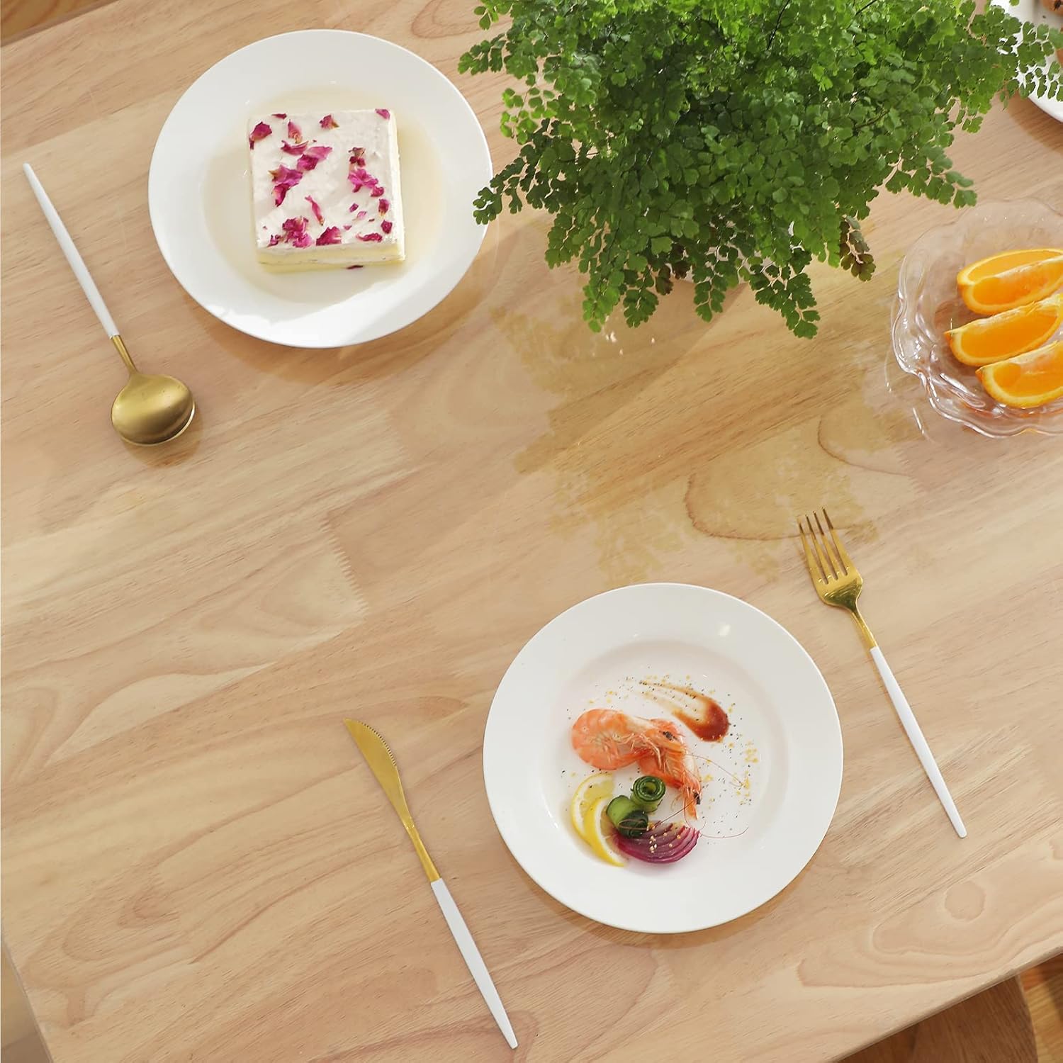 Clear Table Protector 60x60cm Transparent PVC 2mm Thick Table Pad Yanen