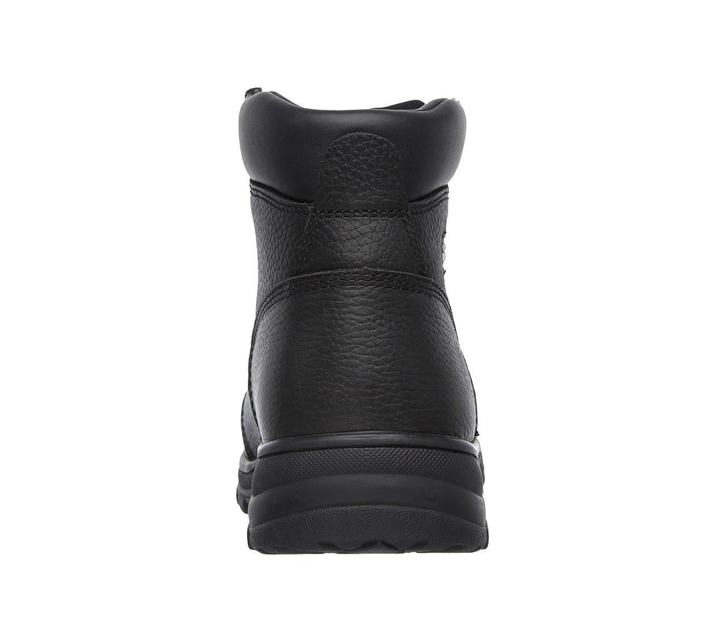 SKECHERS Men's Relaxed Fit-Workshire Steel Toe boot in Black