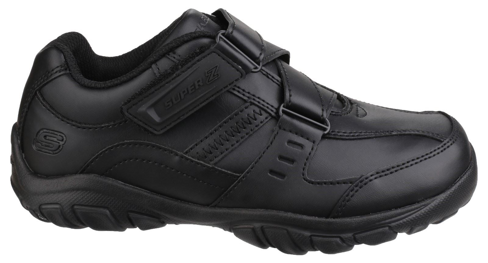 Skechers Grambler Zeem School Shoe Boys BTS in Black