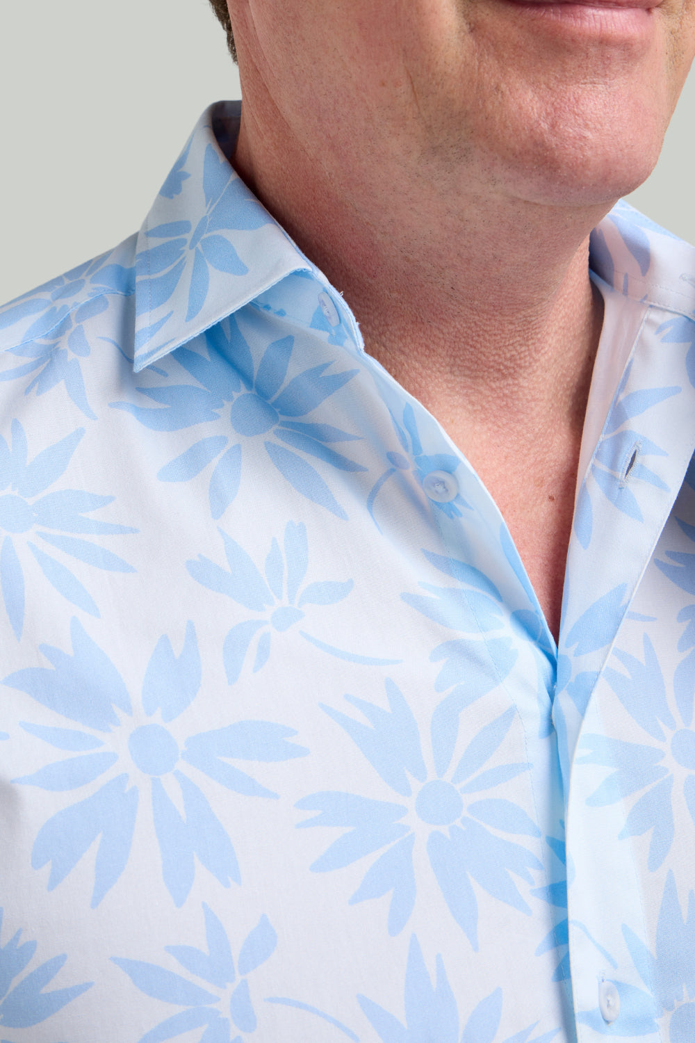 Double TWO Floral Print Short Sleeve Shirt For Men in 2 Colours, M-5XL