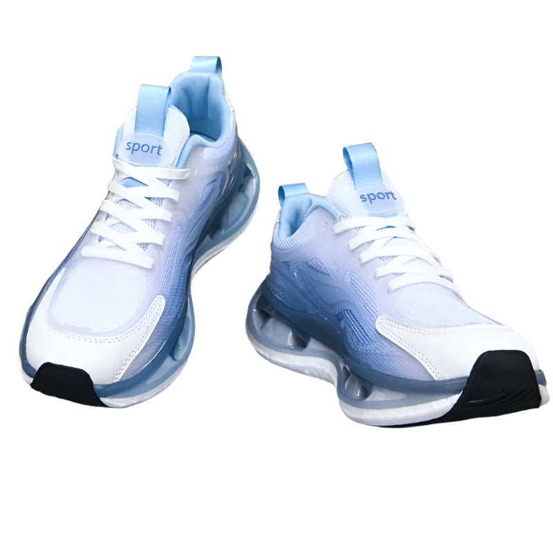 Women’s Pink & White Mesh Sneakers – Lightweight, All-Season Running Shoes with Non-Slip EVA Sole & Soft Fabric Lining