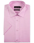 Double Two Men's Short Sleeve Cotton Rich Shirt 7 Colours Collar 14.5"–23"