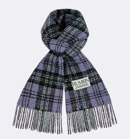 All-match Plaid Imitation Cashmere Women's Warm Scarf