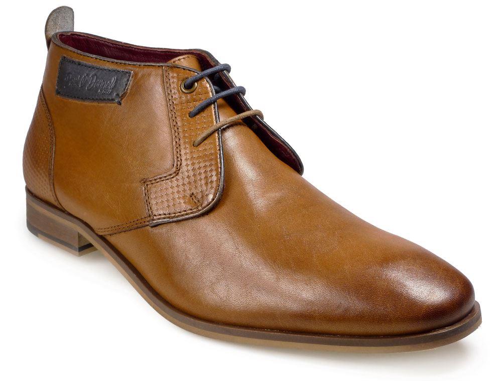 Paul O' Donnell Mens Lace up Low Rise Formal Boot - Fresno Cognec
