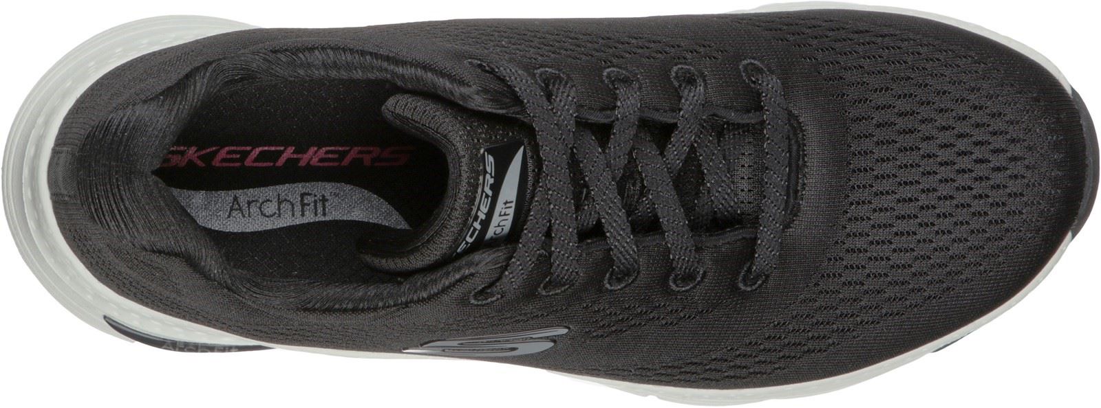 Skechers Arch Fit Sunny Outlook Sports Shoe Ladies Sports in Black/White