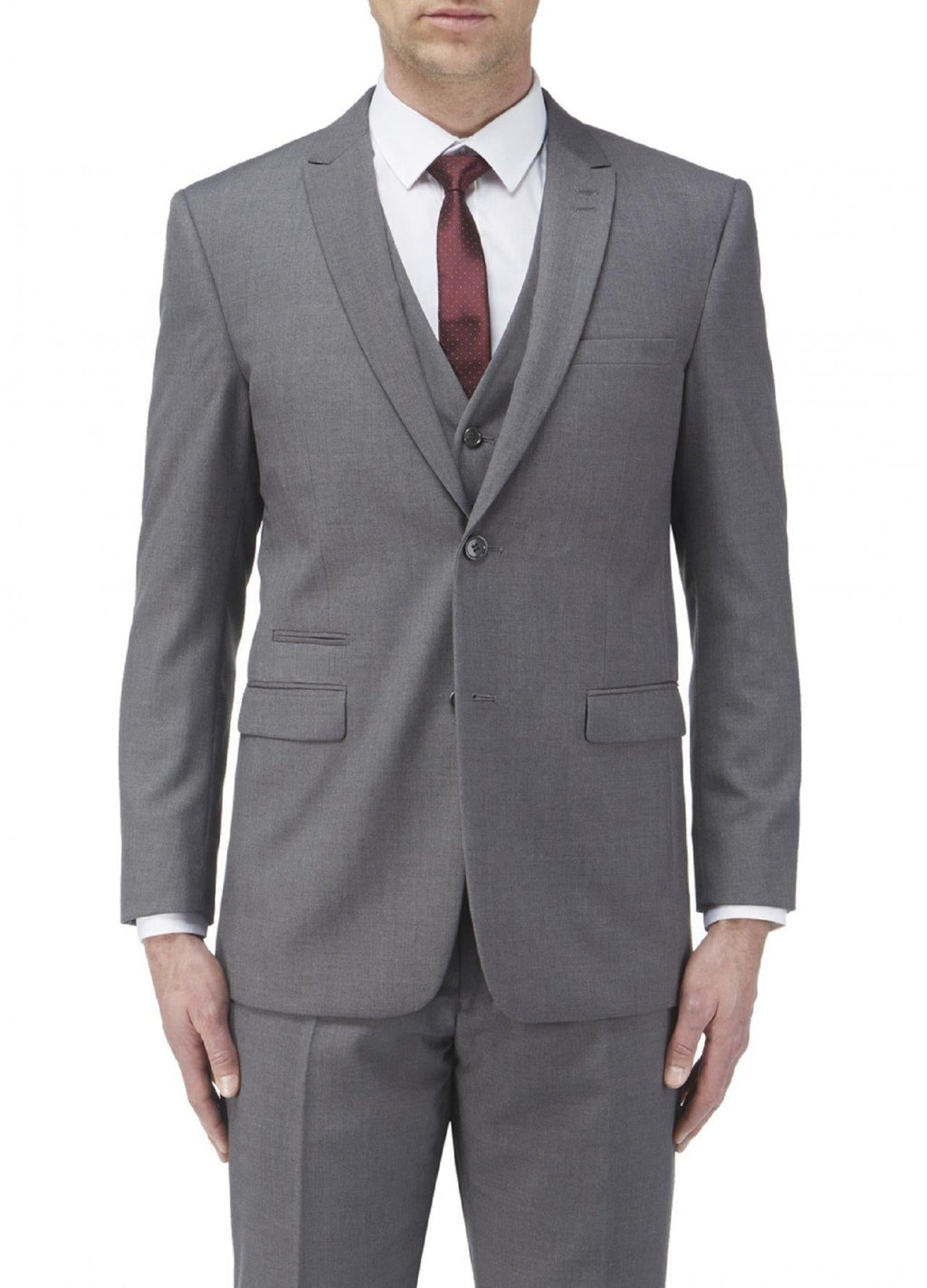 Skopes Men's Madrid Tailored Fit Suit Jacket in Grey Sie 34 - 62