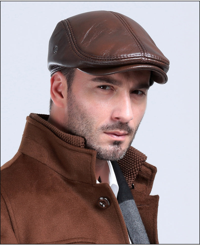 Men's Casual Leather Hats