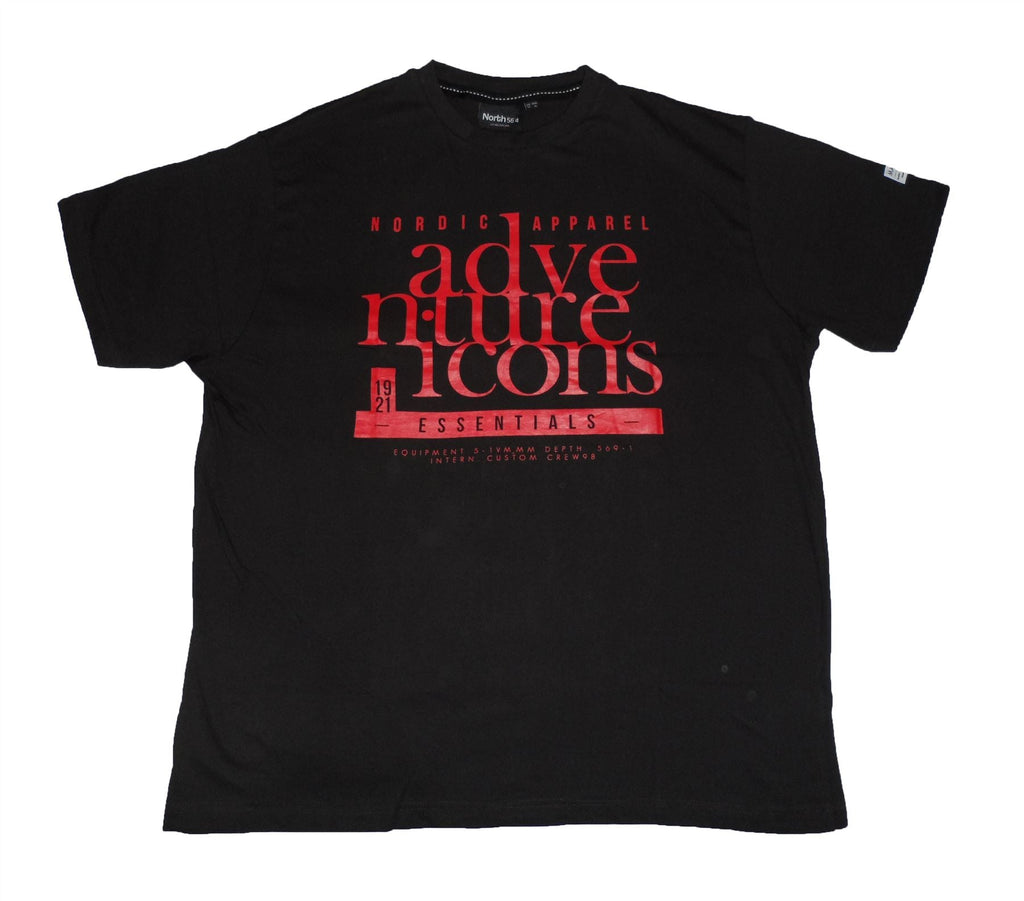 North 564 Pure Premium Cotton Printed Tee (63902) in Size 2XL to 8XL, 3 Colours