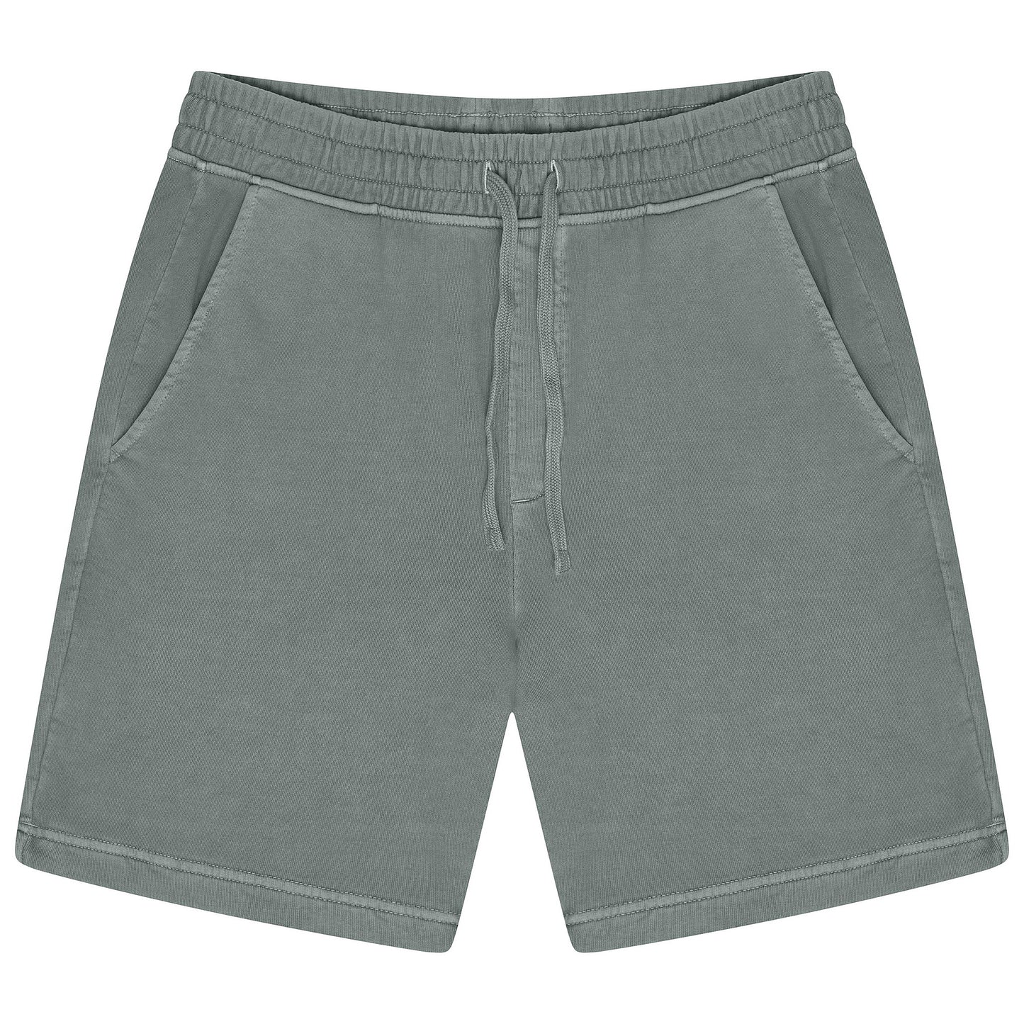 Ex-M&S Men's Relaxed Fit Pure Cotton Garment Dye Shorts Blue Green S–3XL - additional view 6