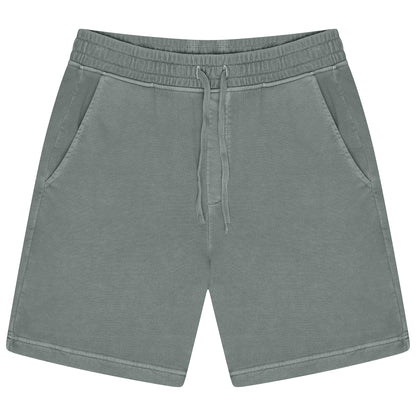 Ex-M&S Men's Relaxed Fit Pure Cotton Garment Dye Shorts Blue Green S–3XL - additional view 6