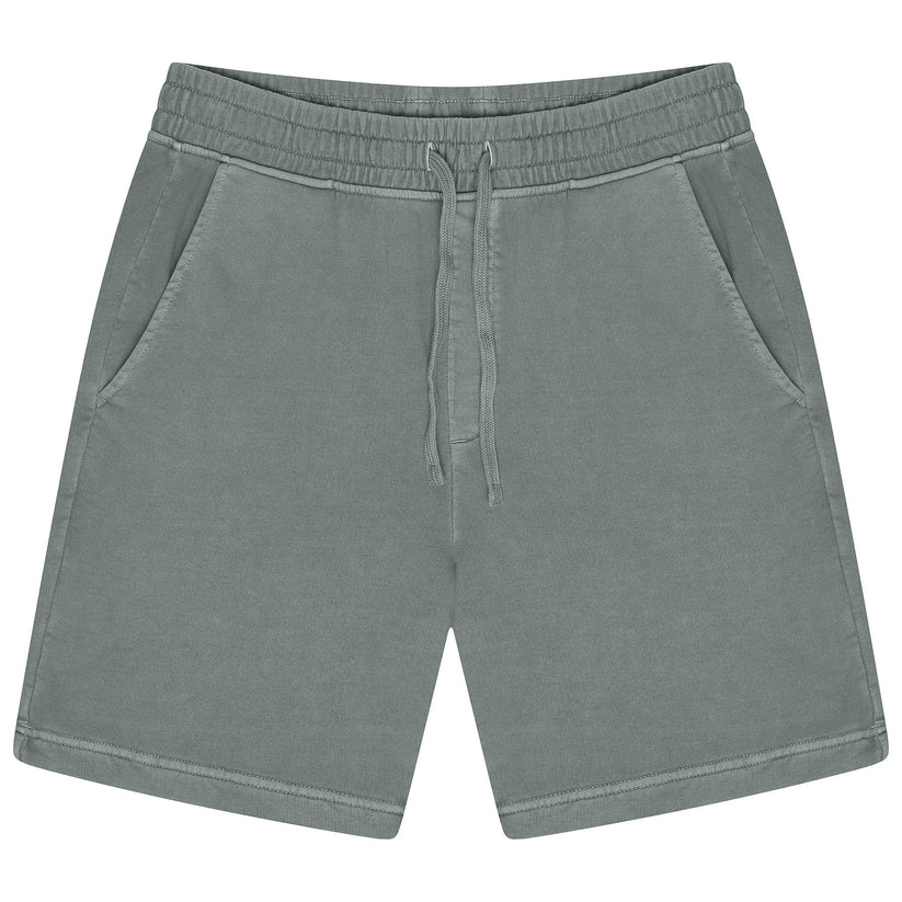 Ex-M&S Men's Relaxed Fit Pure Cotton Garment Dye Shorts Blue Green S–3XL - additional view 6