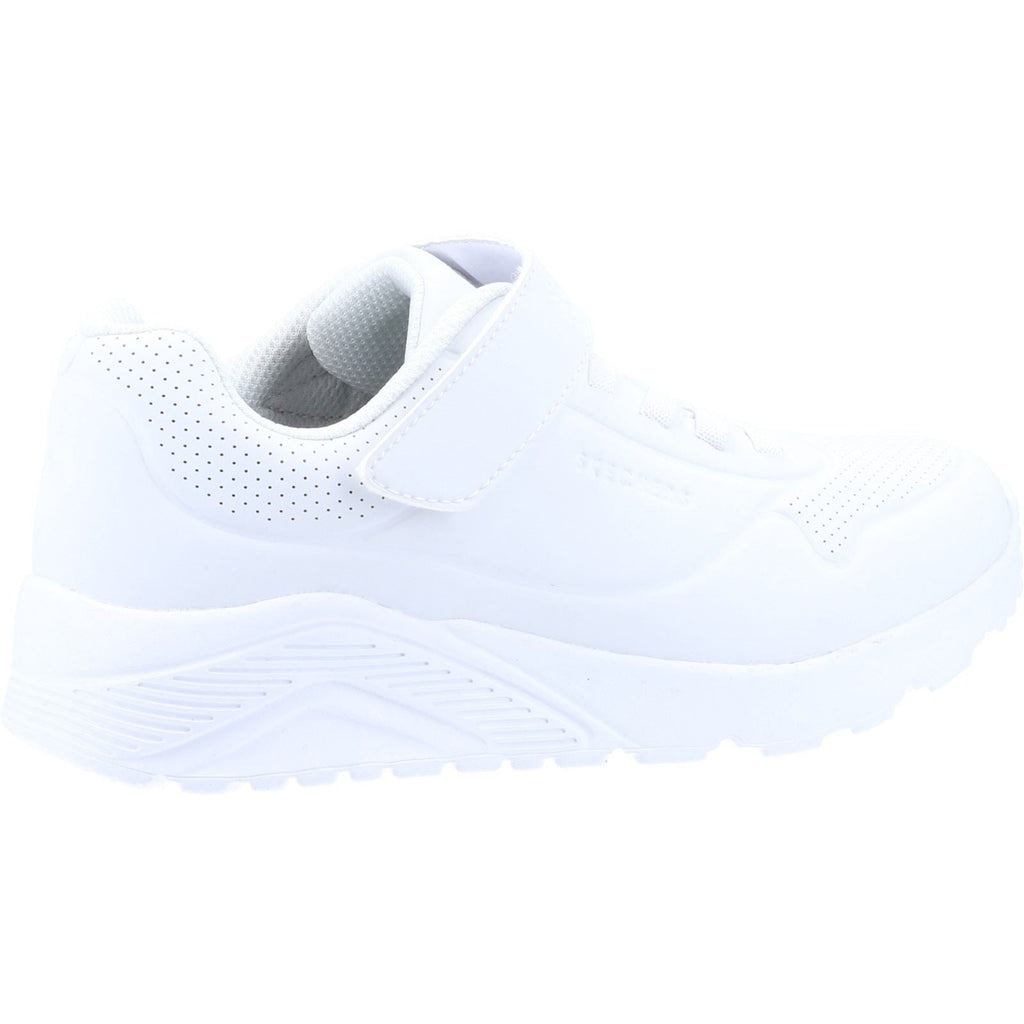Skechers Uno Lite Vendox School Shoes Boys BTS in White Synthetic & Trim