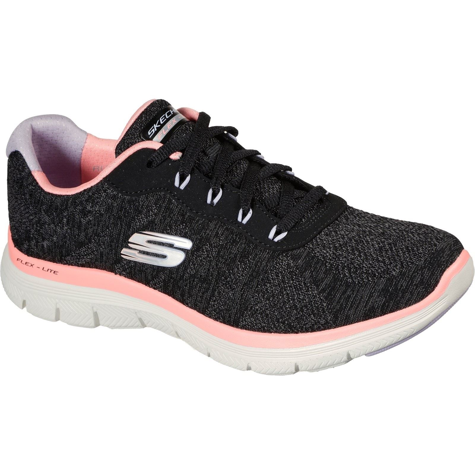 Skechers (GAR149570) Ladies Sports Flex Appeal 4.0 Fresh Move Shoes in UK 3 to 8