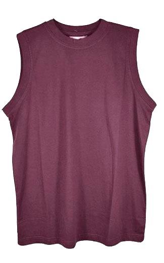 Metaphor Pure Cotton Plain Sleeve Less T Shirt in Size 2XL-8XL