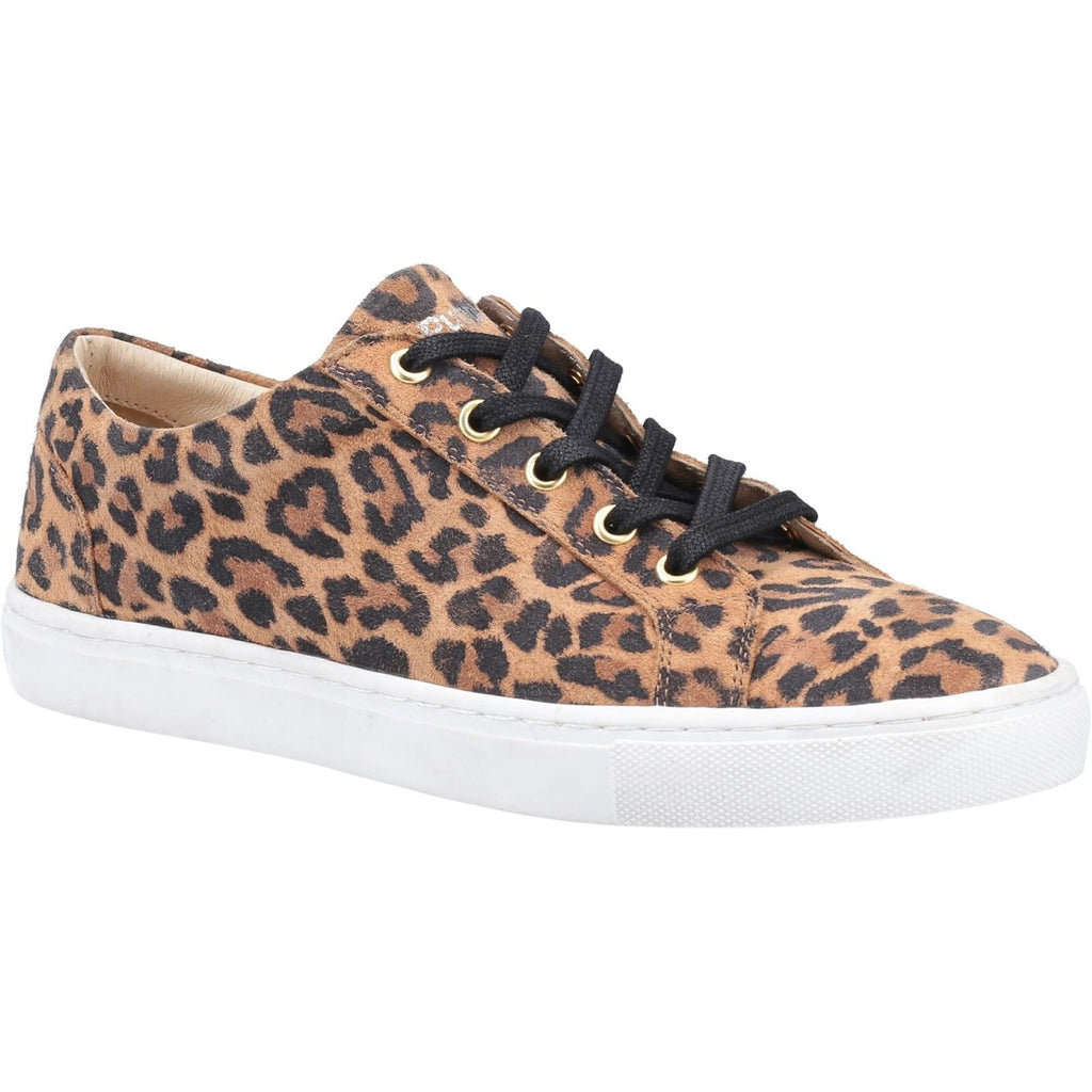 Hush Puppies Tessa Laces Ladies Shoes in Leopard