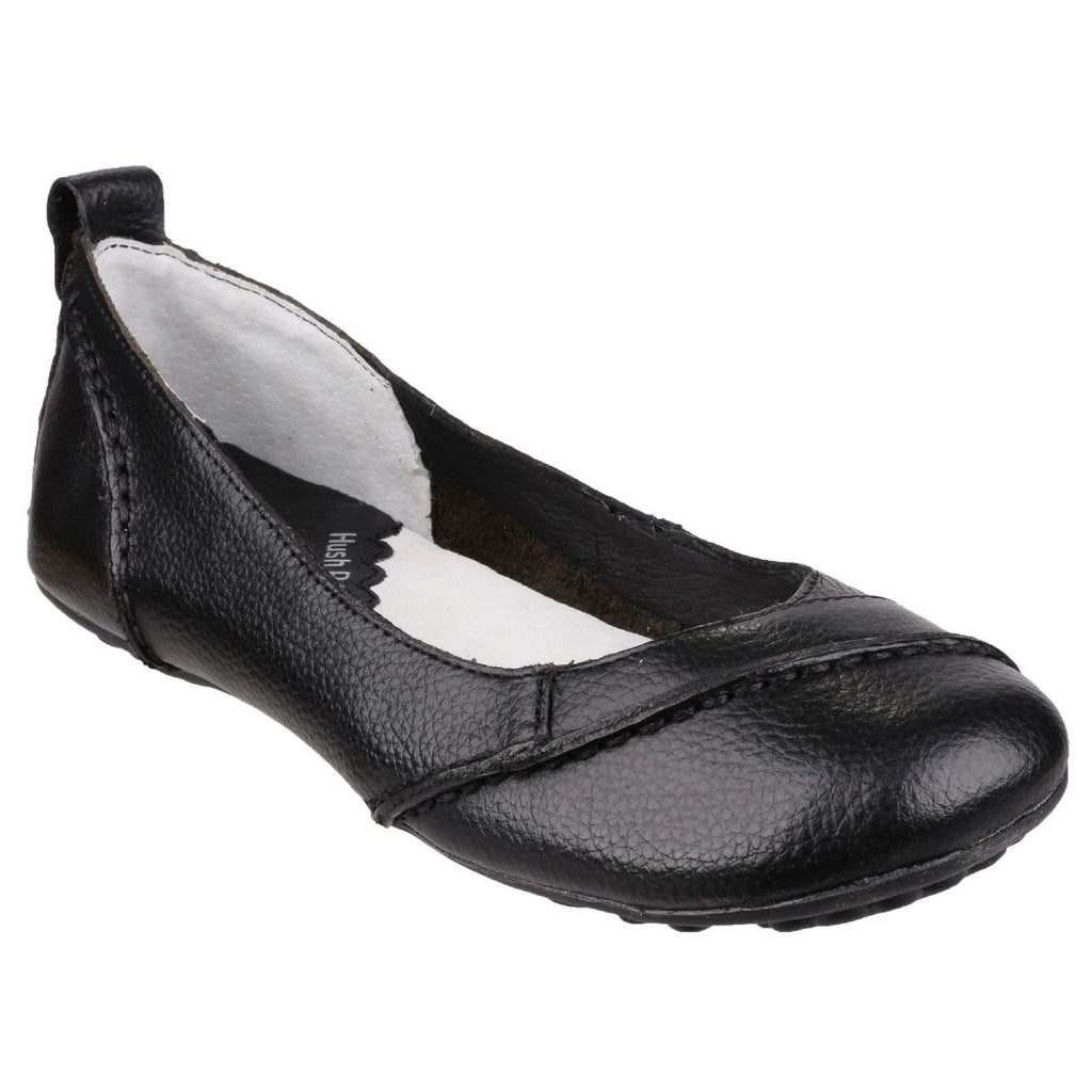 Hush Puppies Janessa Slip On Ladies Shoes in Black