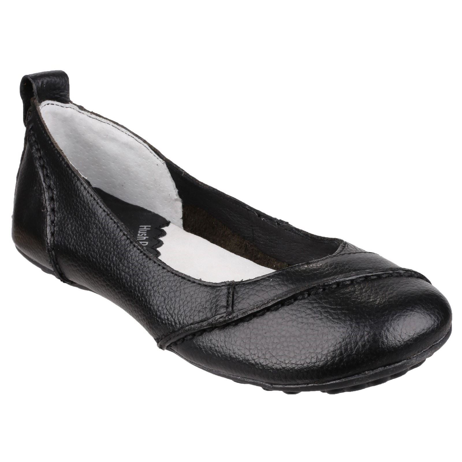 Hush Puppies Janessa Slip On Ladies Shoes in Black