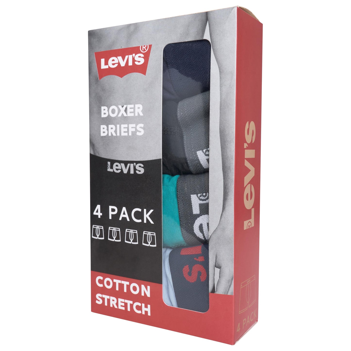 Levi's Men's Assorted Boxer Briefs Underwear | 4, 8 & 12 Pack | Sizes S–XL