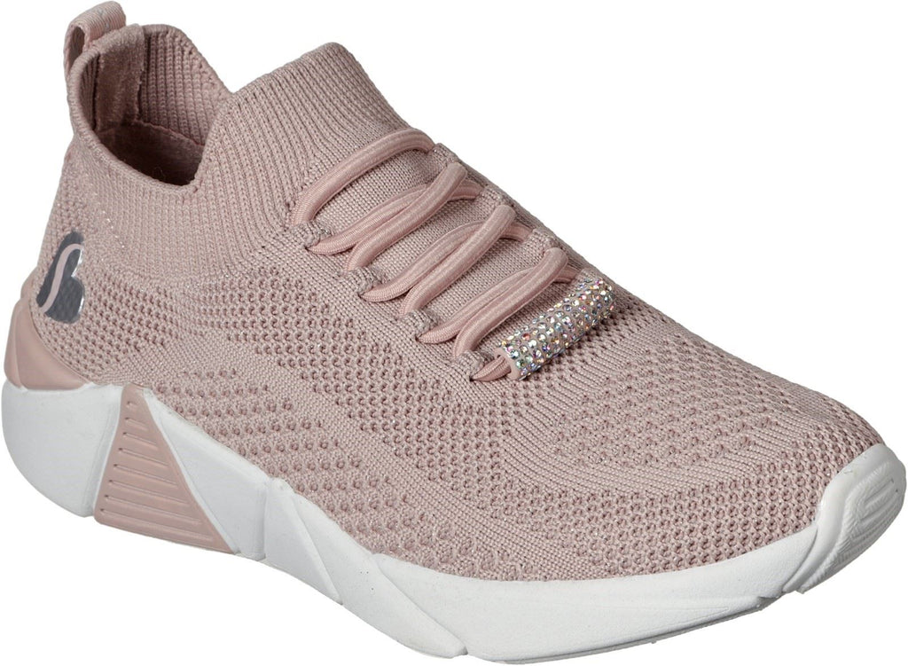 Skechers A Line Diamond Glider Sports Shoes Childrens Sports in Pink Sparkle Knit Mesh/Trim