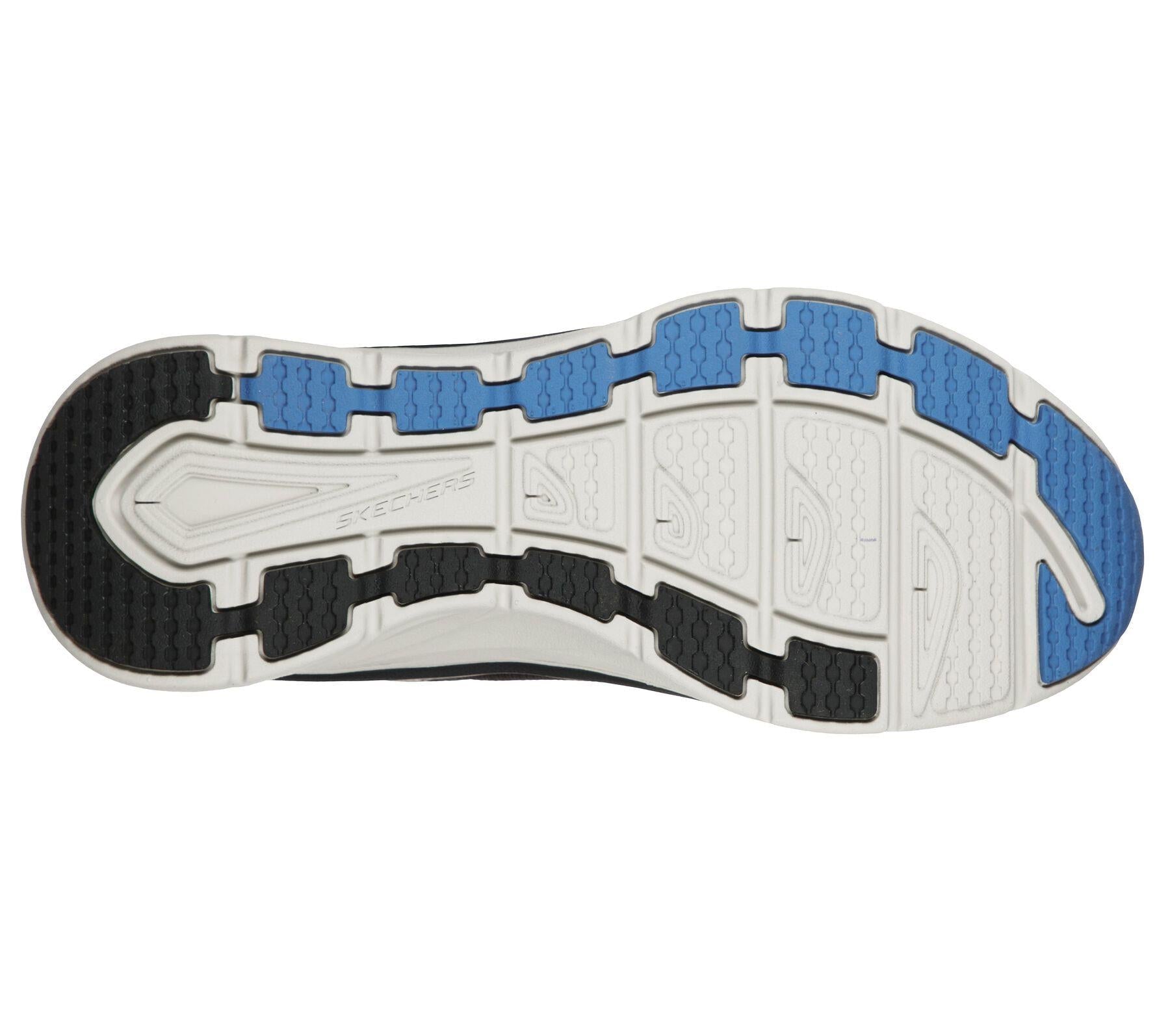 Skechers Men's Relaxed Fit D'Lux Walker - Mainstream in Black Size UK6  to UK13