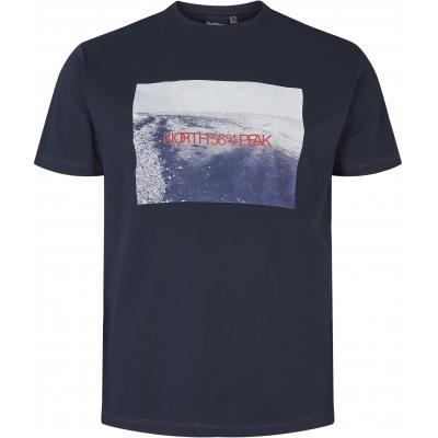 North564 Mens Big Size Short Sleeves Printed Crew Neck Tee in EU Size
