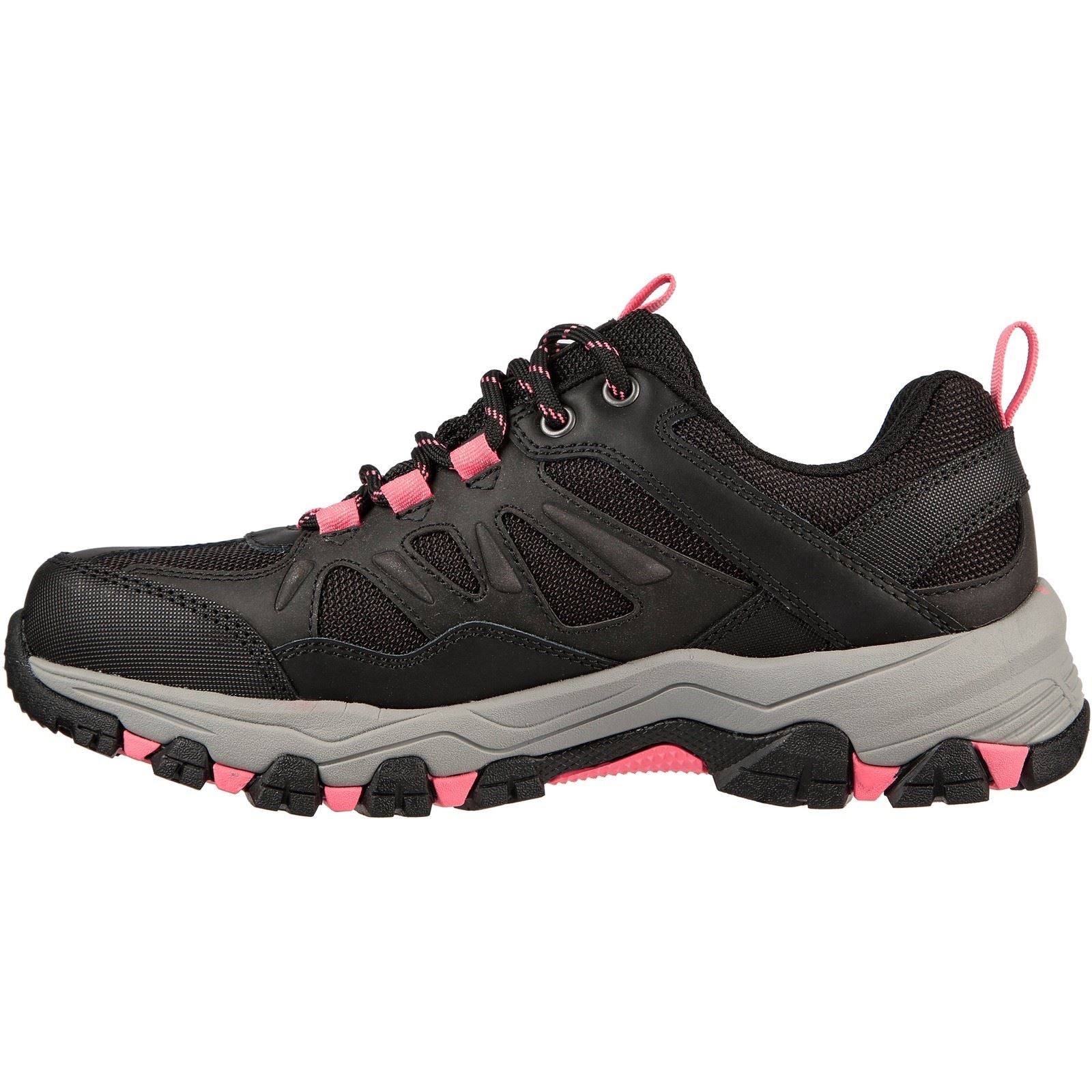 Skechers (GAR167003) Women's Selmen West Highland Hiking Wide Shoe in Black/Charcoal 4 to 8