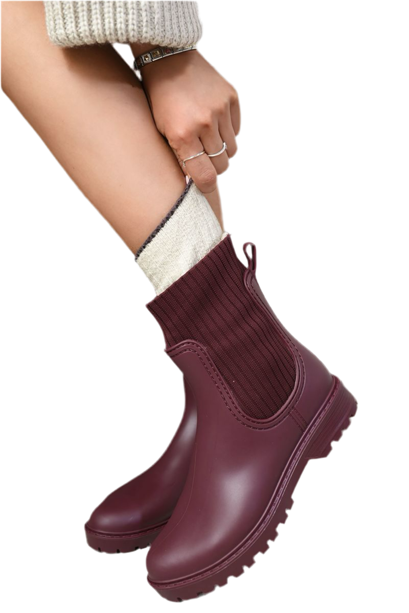 Slip-On Platform Ankle Boots – Effortless Height, Everyday Edge