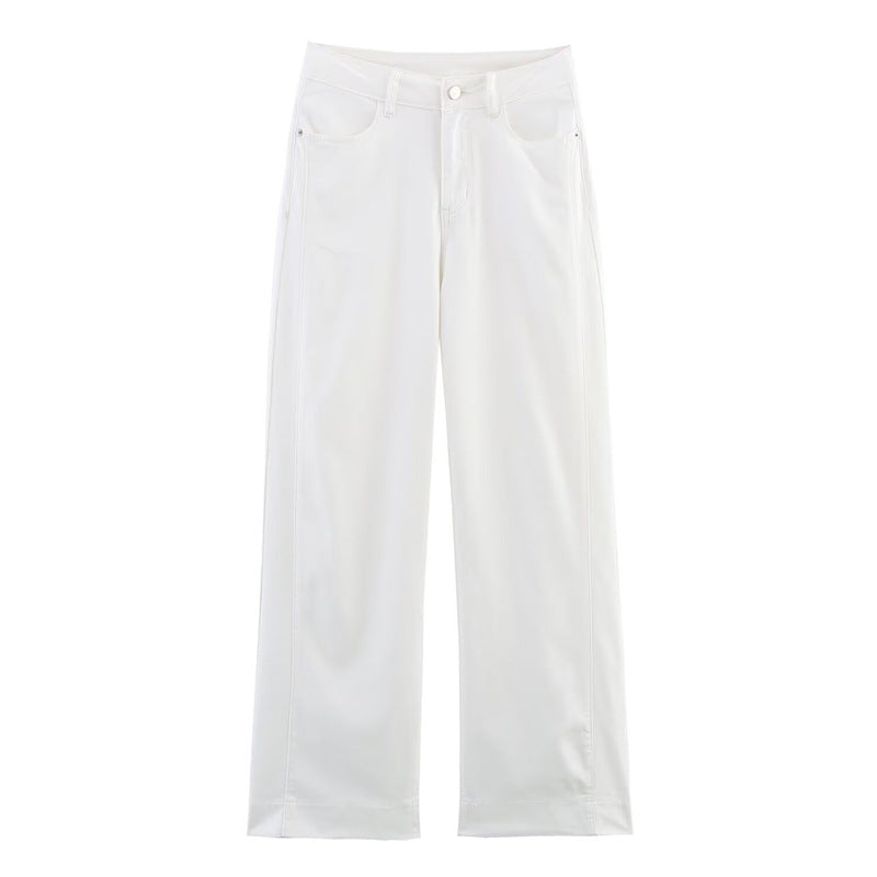 Casual Loose Vintage Commuter Denim Pants withStyle Design Sense