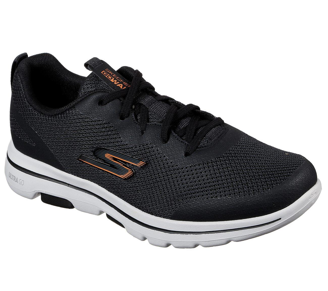 SKECHERS Men's GOwalk 5™ - Squall shoes in Black/Orange