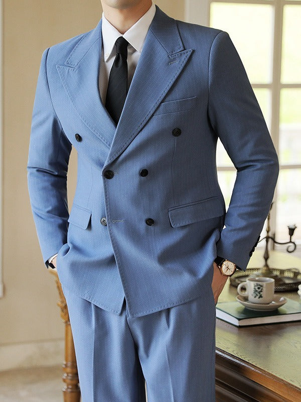 Men’s Double Breasted Thick Suit