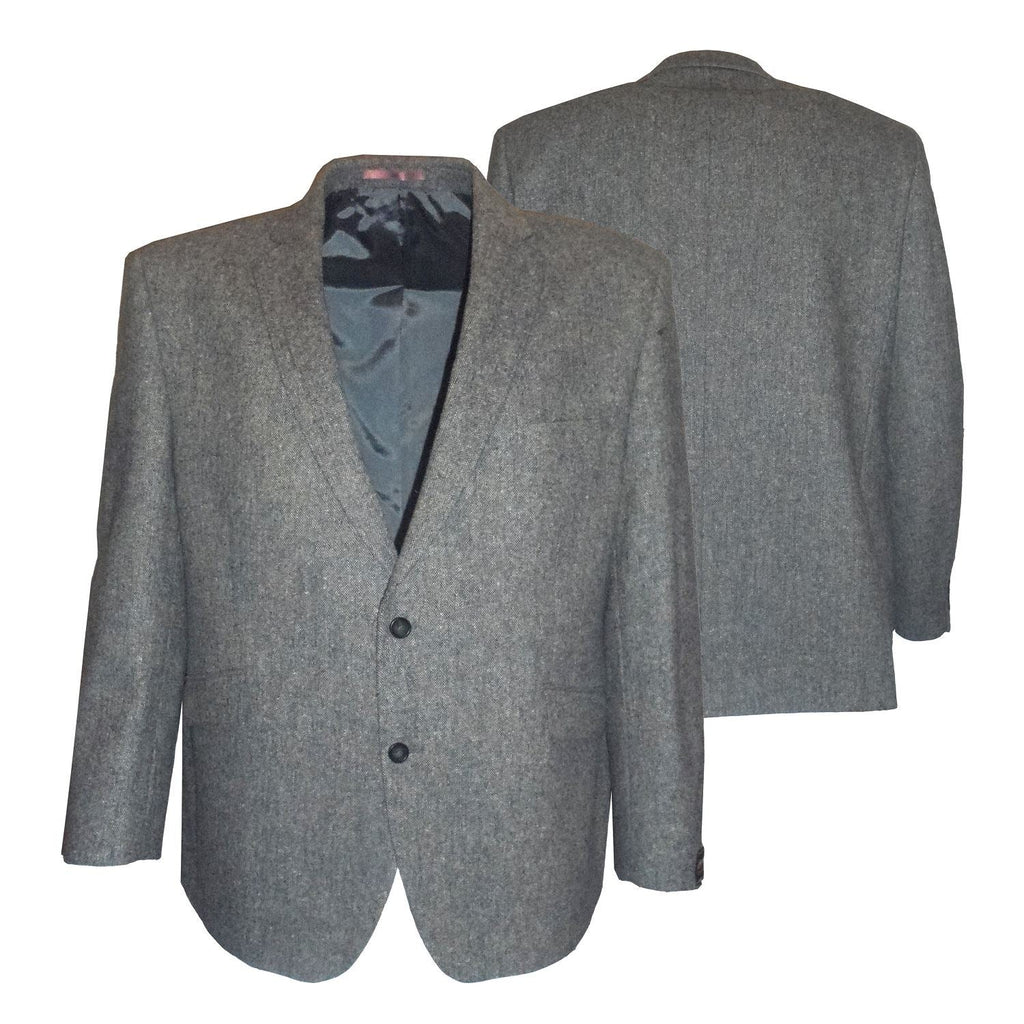 SCOTT Light Grey New Shetlands Wool Sports Jacket in Chest Size 40 to 60 Inches, S/R/L