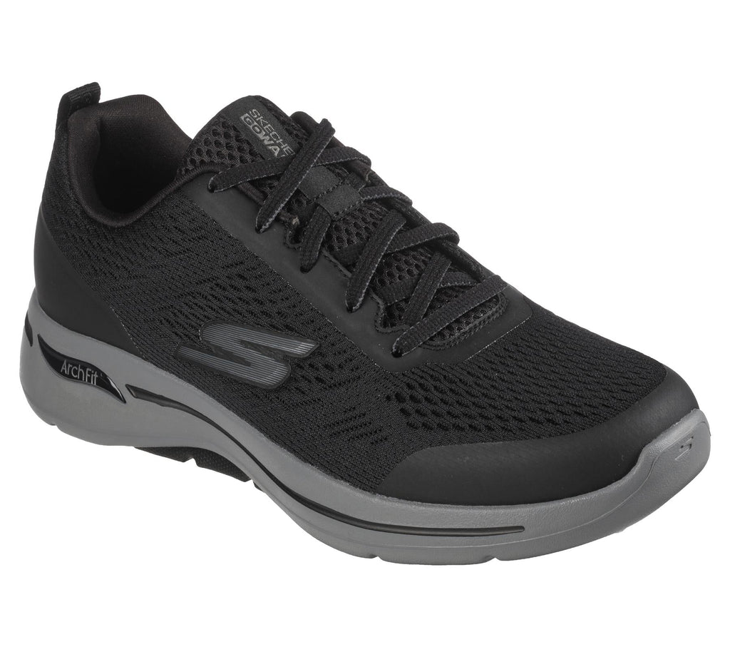 Skechers Men's GOwalk Arch Fit - Idyllic Sneaker Shoes in Black in Size UK7 to UK15