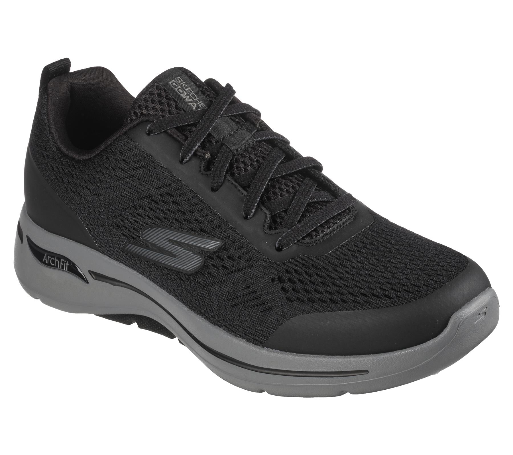 Skechers Men's GOwalk Arch Fit - Idyllic Sneaker Shoes in Black in Size UK7 to UK15