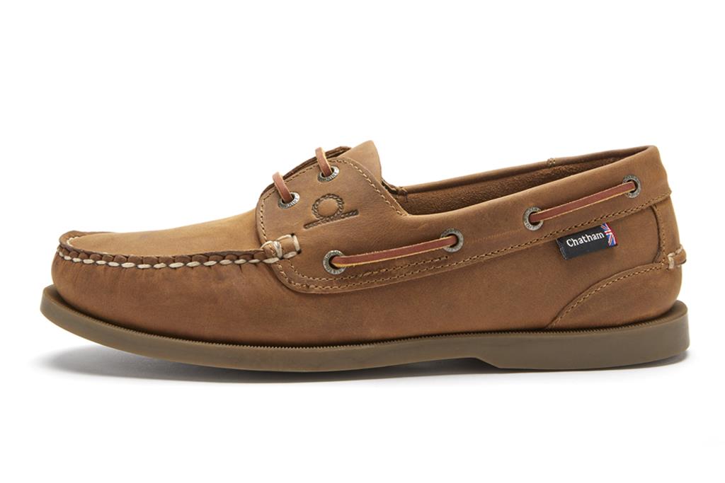 Chatham Mens Deck II G2 Deck Shoes in Walnut