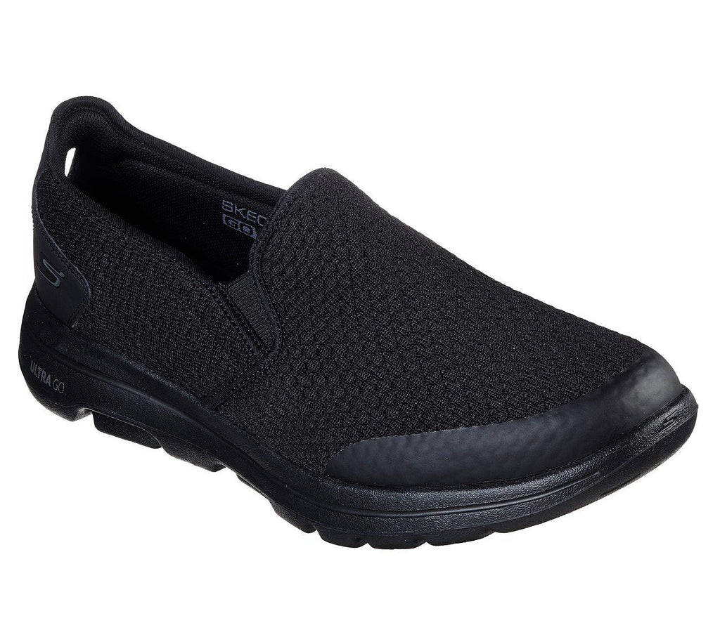 SKECHERS Men's Extra Wide Fit GOwalk 5 Apprize Ultra GO Max Running/Walking Shoes in Black