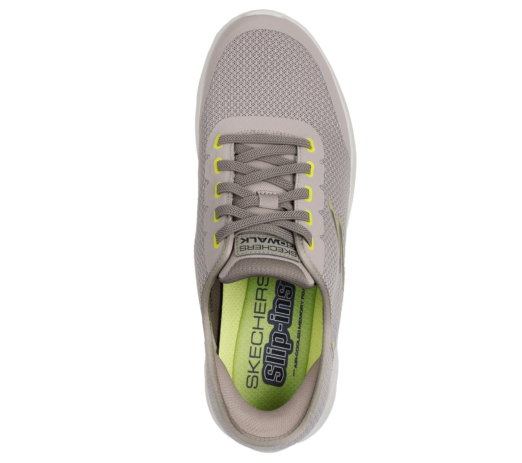 Skechers Slip On Shoe For Men Go Walk Flex Netro Slip-Ins in Taupe, 6-15