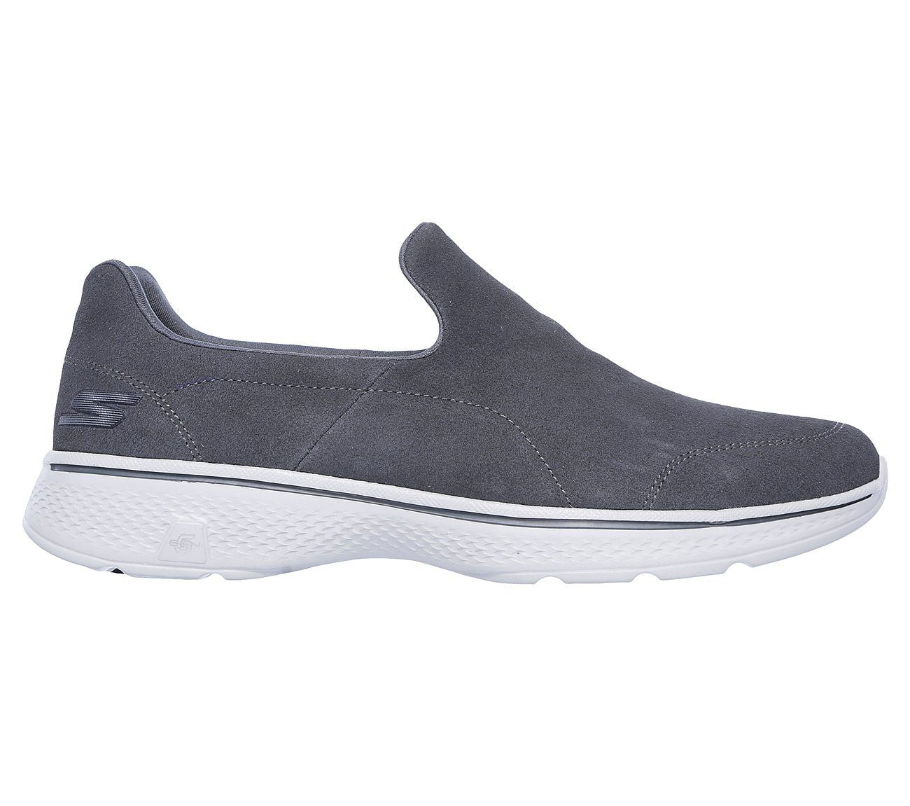 SKECHERS Men's Go Walk 4 - Expertise Smart Casual Shoes/Trainers in Charcoal 6 to 13