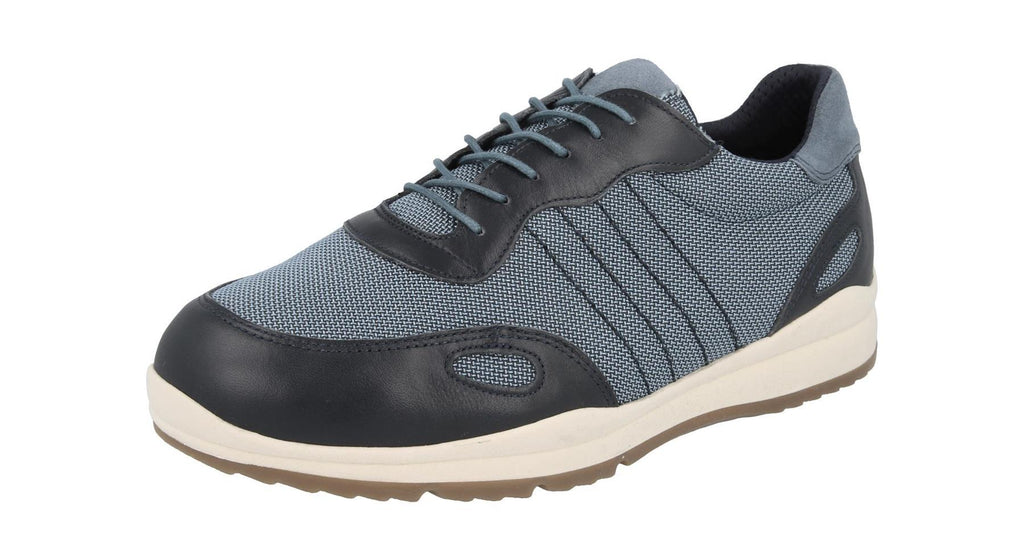 Men'S Casual Shoes (Dawson)2V Wide Fit By Db Shoes in Navy