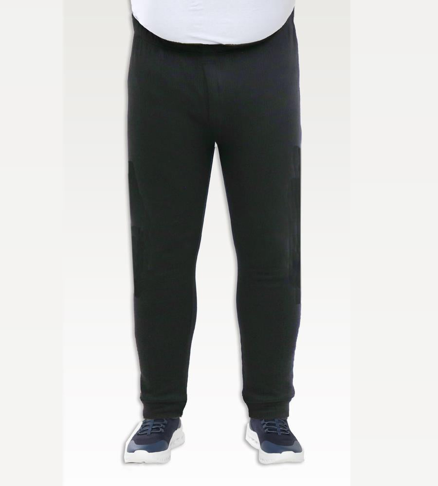 D555 Thermal Long Johns For Men in Black, 2XL-8XL