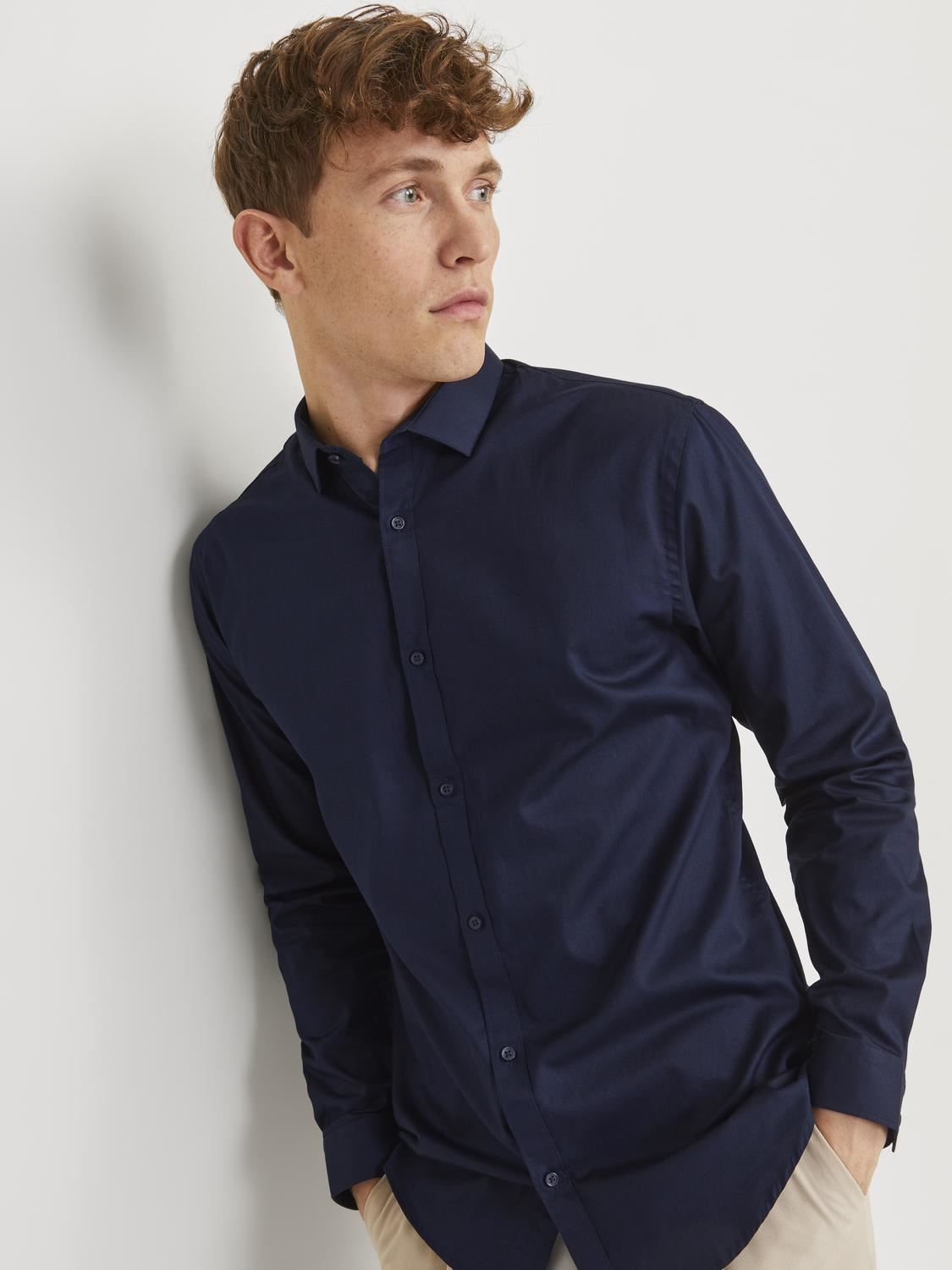 Jack & Jones Long Sleeves Slim Fit Shirt For Men (JPRBLACARDIFF) in 4 Colours, L-XL