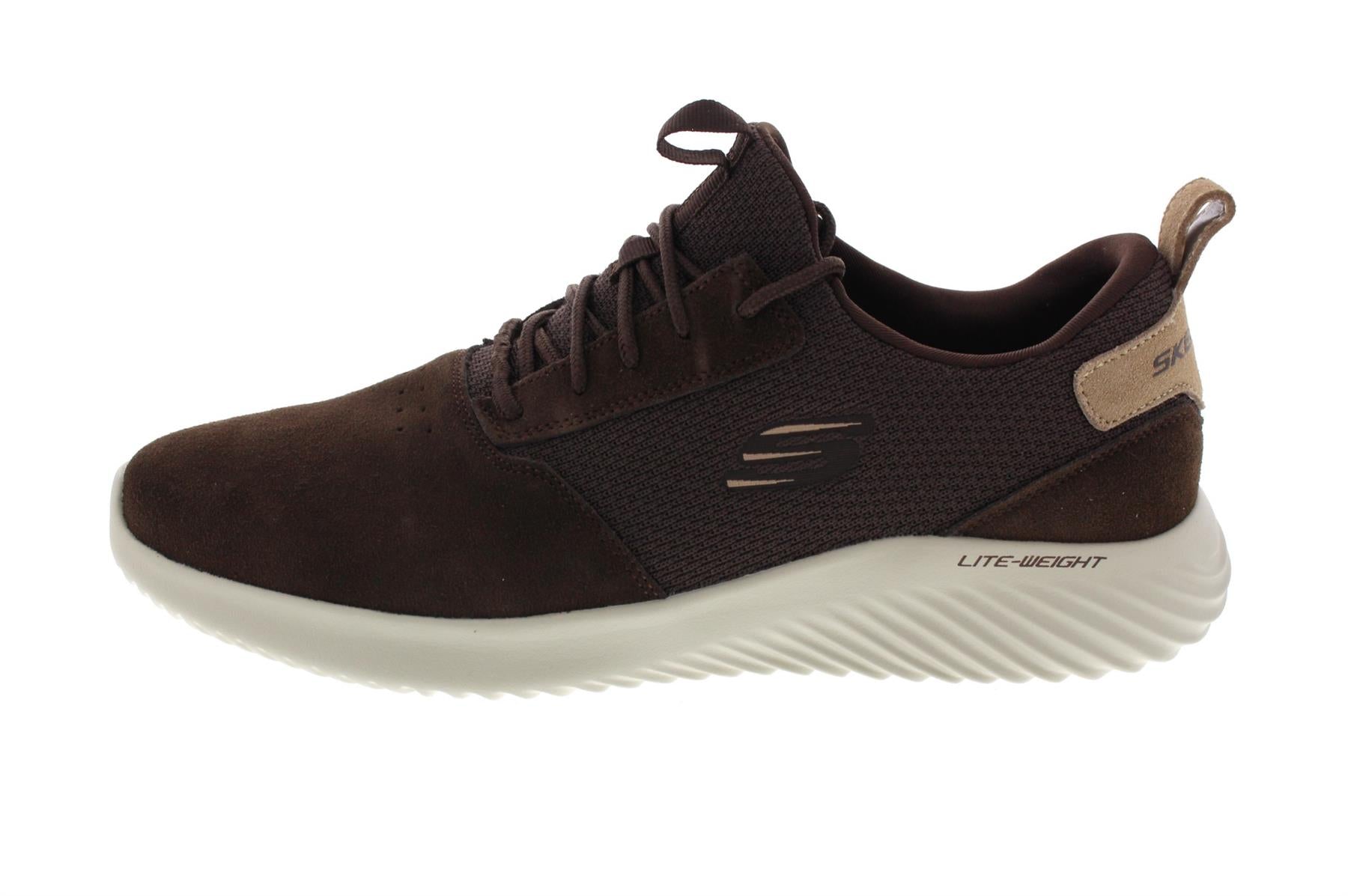 SKECHERS Men's Bounder-Skich Comfort Training And Walking Sneakers in Brown