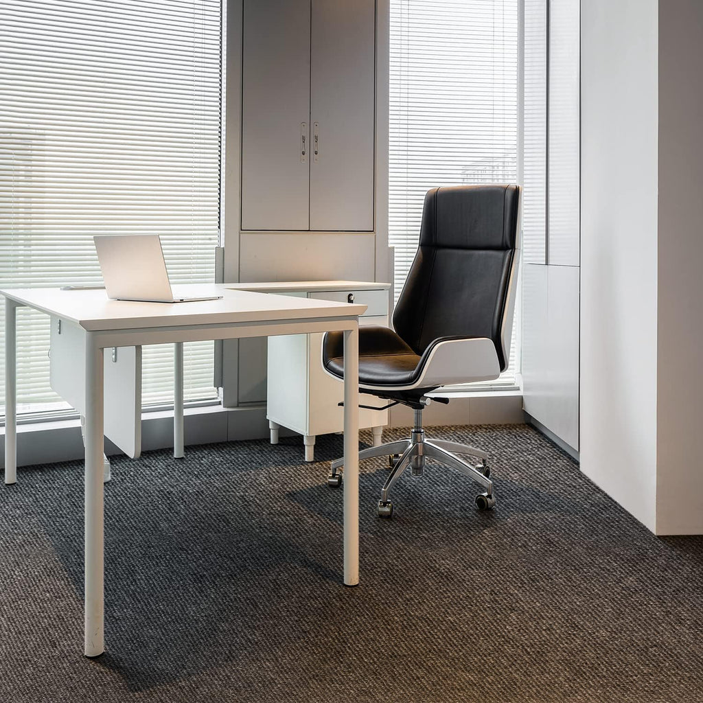 Carpet Tiles 50x50cm 20PCS Heavy Duty Commercial PVC Backing Dark Grey Nisorpa