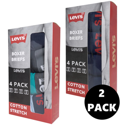 Levi's Men's Assorted Boxer Briefs Underwear | 4, 8 & 12 Pack | Sizes S–XL