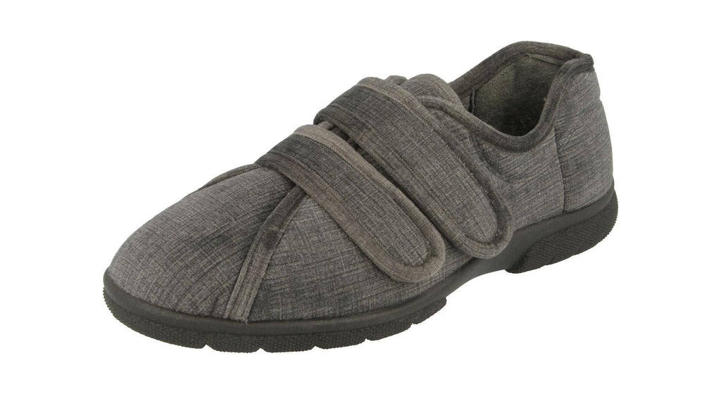 Men'S Slippers / House Shoes (Hamilton)2V Wide Fit By Db Shoes in Grey