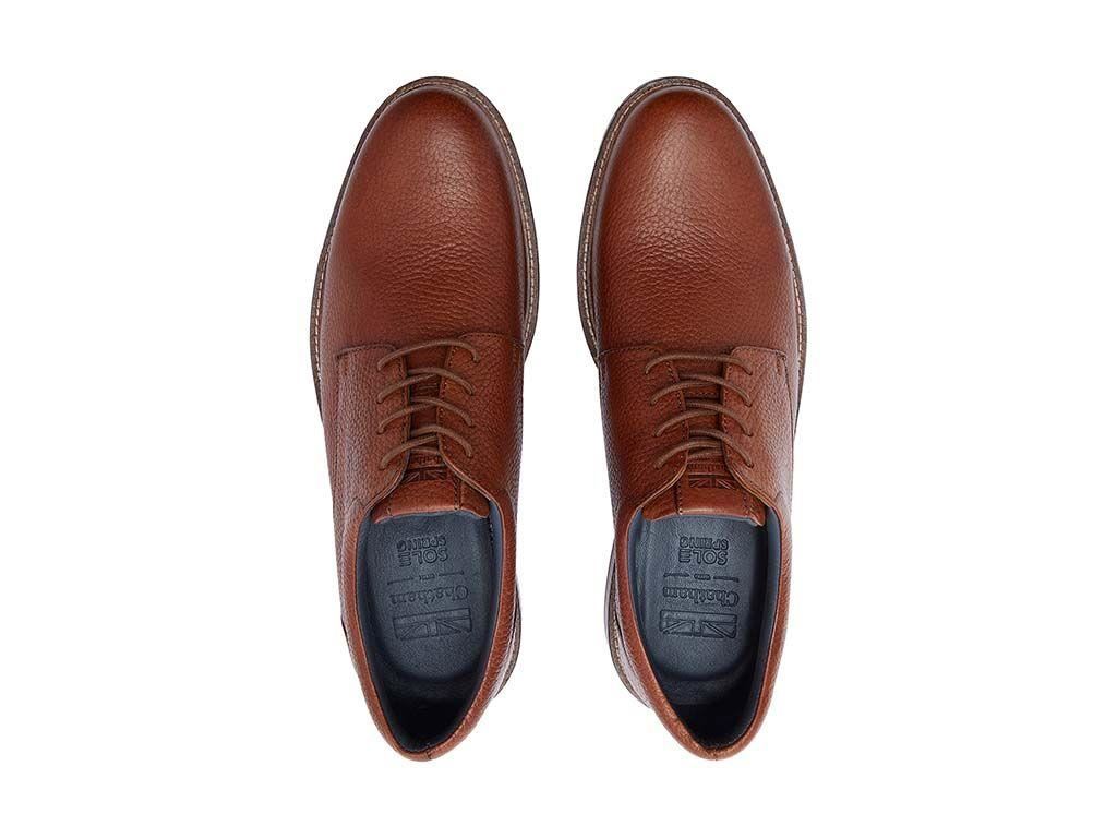 Chatham Men's Wentworth Derby Shoes in Tan 6 to 12