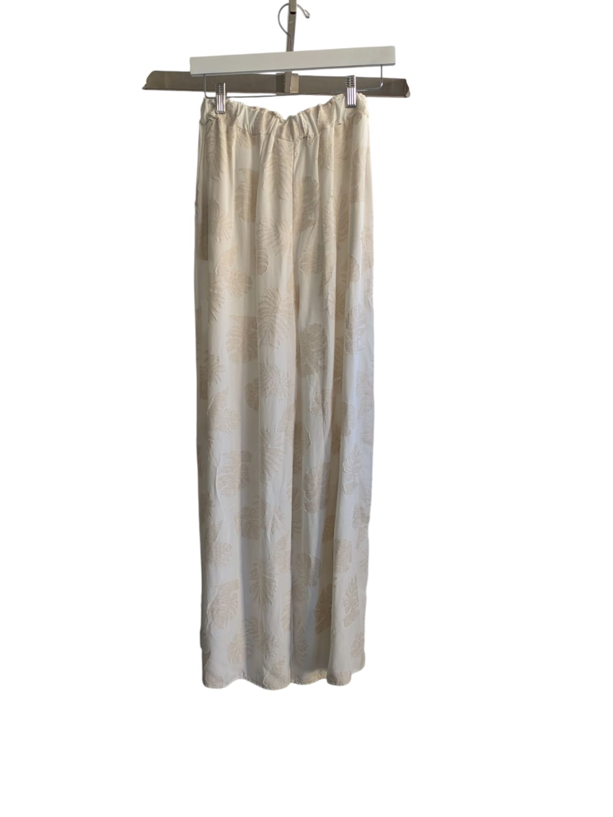 Ivory Embroidered Trousers – One Size Fits UK 8–14 | Luxtyle