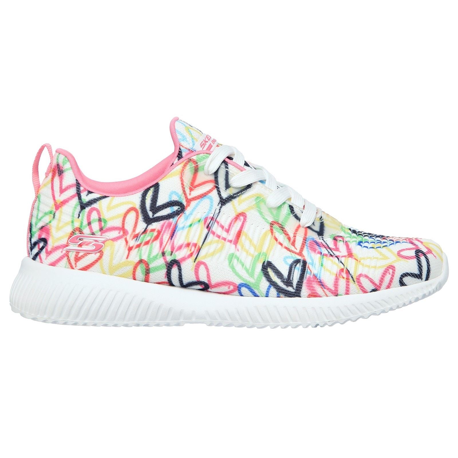 Skechers (GAR117092) Ladies Sports BOBS Squad Starry Love in UK 3 to 8