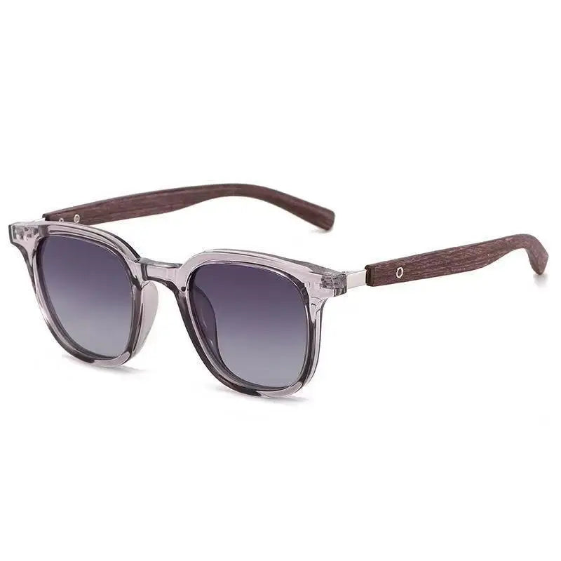 Trendy Retro Wood Grain Sunglasses Polarized UV Protection for Men Women Perfect for Cycling Outdoor Street Photography