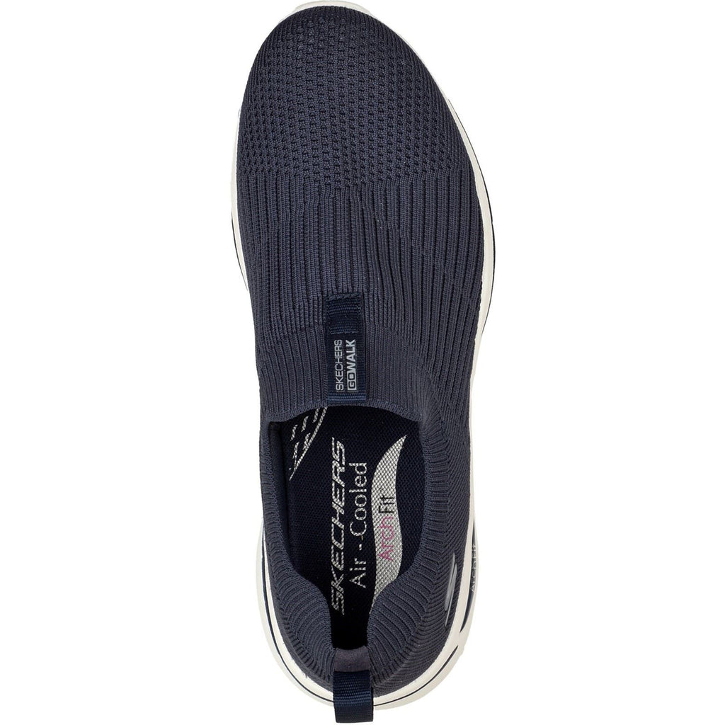 Skechers (GAR124409) Women's Go Walk Arch Fit Iconic Sports Trainer in Navy 3 to 8
